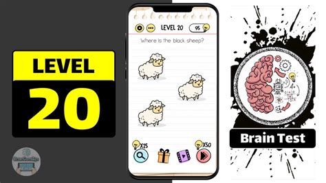 brain test level 20 how to paint the sheep|brain test 20 walkthrough.